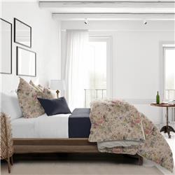 ATH-BLO-BSH-CMF-CK-3PC Athena Linen Comforter & 2 Pillow Shams Set, Blush - California King Size - 3 Piece -  6ix Tailors