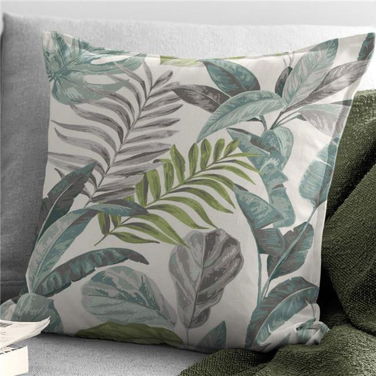 14 x 20 in. Palm Bay Decorative Throw Pillows, Seafoam -  Muebles, MU2832014