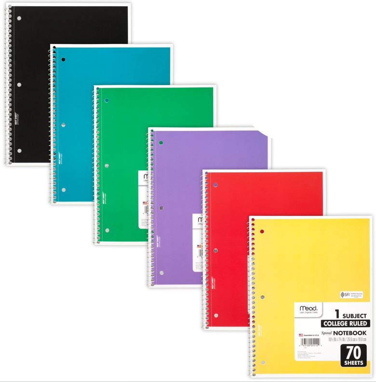 Acco Brands 73065 Mead Spiral Notebook, 1 Subject, 70 College Ruled Sheets -  ACCO Brands Corporation