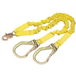 Picture of Capital Safety 1244412 6 ft. Shock Absorbing Lanyard&#44; Tubular Web&#44; Yellow