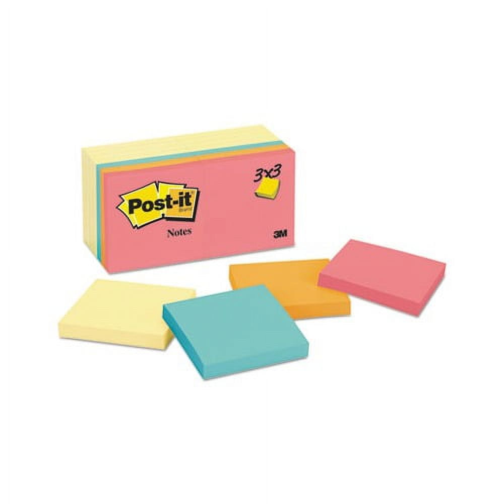 Office Products MMM65414YWM Sticky note Notes Value Pack, Canary Yellow and Cape Town Collection - 3 x 3 in.