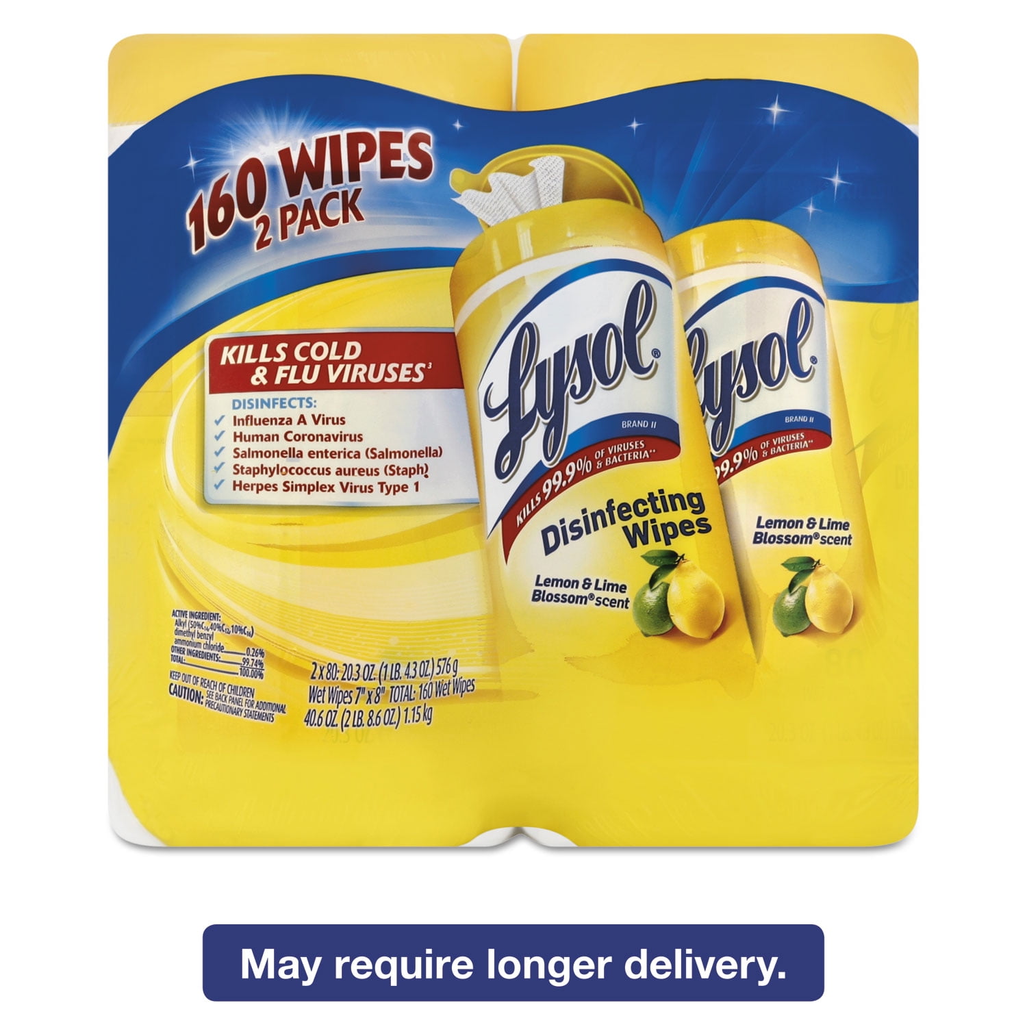 Disinfectant Wipes Citrus - 160 Ct