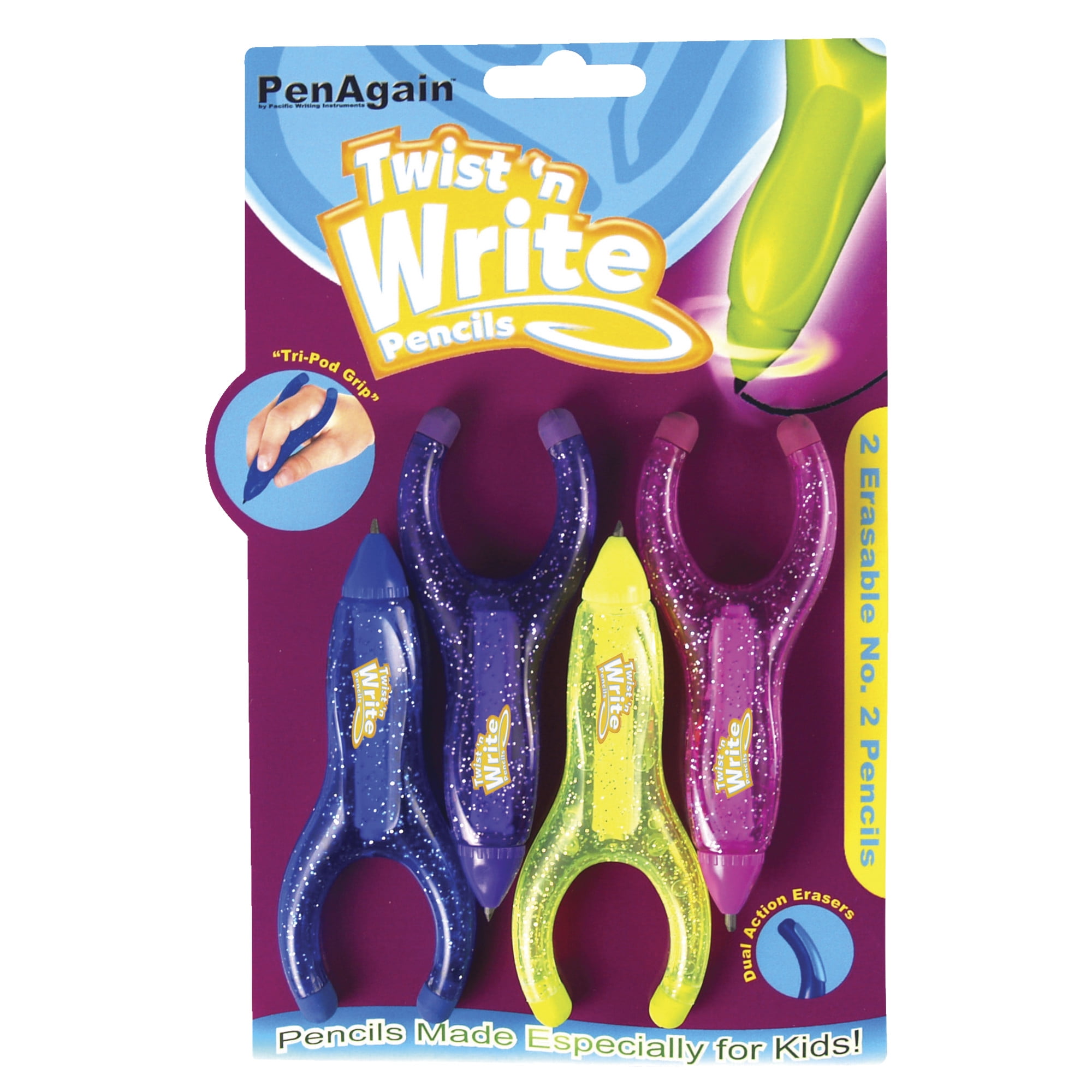 Picture of Pacific Writing Instruments 00071 Twist N Write Penagain Childrens Pencils - Pack Of 4
