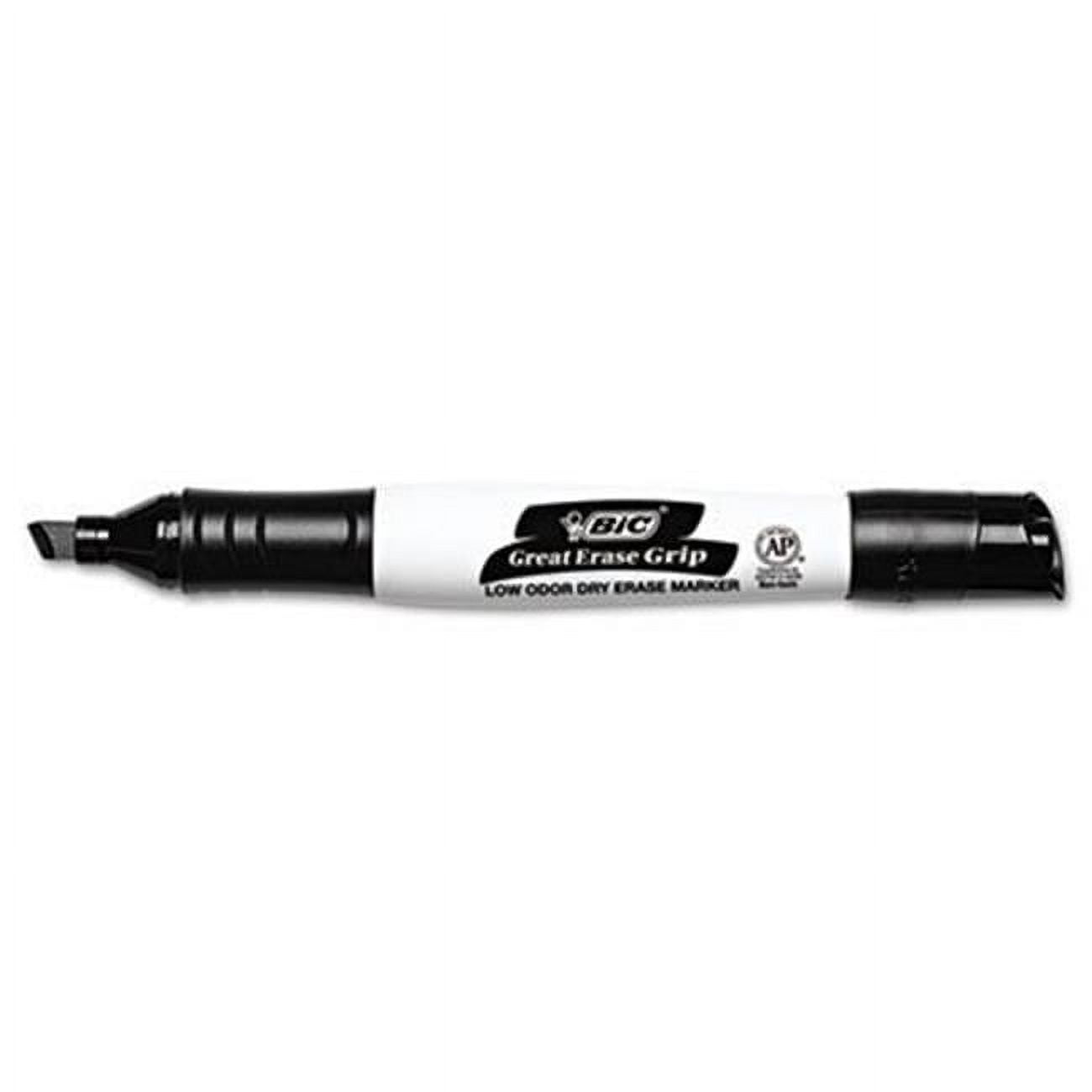 Picture of BIC Corporation BICGDEM11BK Great Erase Grip Dry Erase Markers - Black Ink