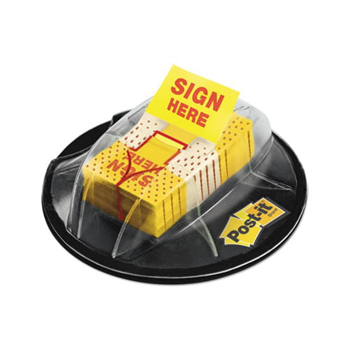 Picture of 3M Corp MMM680HVSH Sticky note Flags&#44; Sign Here - Yellow