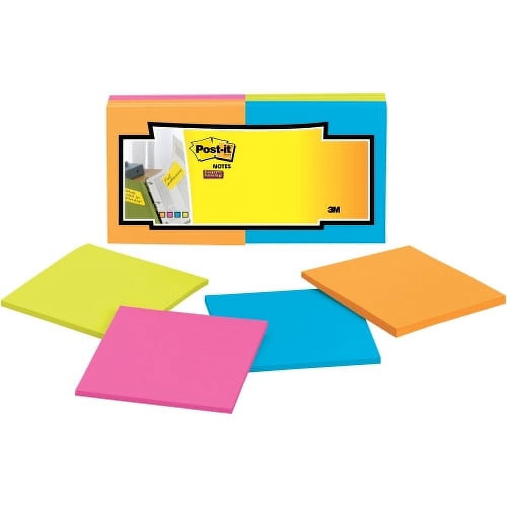 Picture of 3M Office Products MMMF33012SSAU Sticky note Super Sticky Full Adhesive Notes&#44; 3 x 3 in.