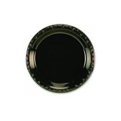 Picture of Chinet 81409 Huhtamaki Round Heavyweight Plastic Plates, 9 in. Diameter, Black, Pack of 125