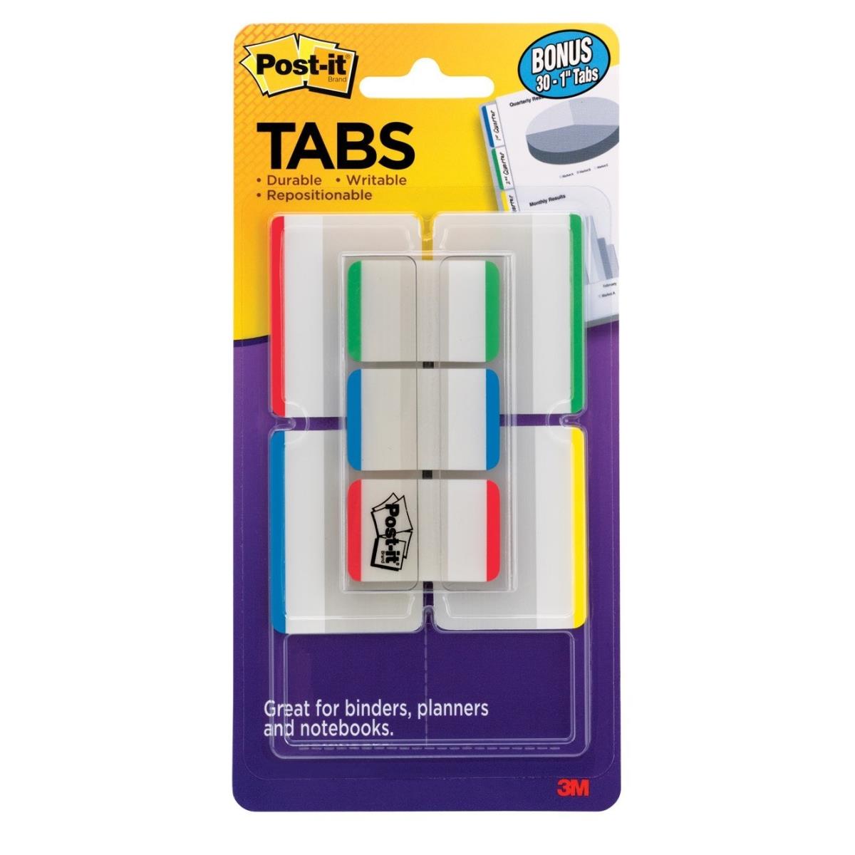 Picture of 3M Corp 686-VAD1 Sticky note Tabs Value Pack&#44; Assorted Primary Colors