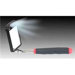 Htk-2lt Rectangular Inspection Mirror With 3 Rotating Led Lights - 2.25 by 3.5 in.