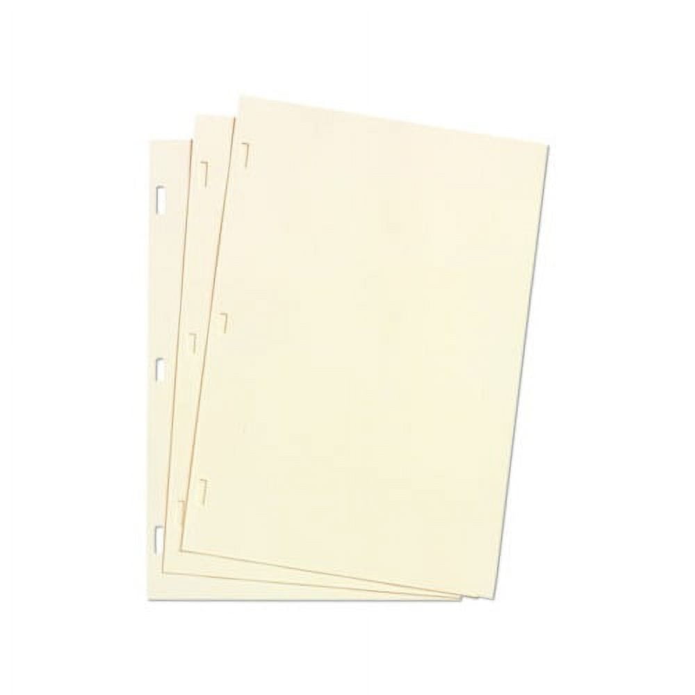 Looseleaf Minute Book Ledger Sheets - Ivory - 87.5 in.