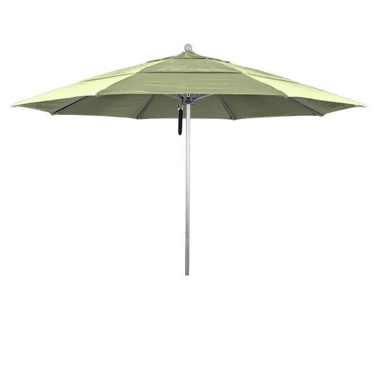 Picture of California Umbrella ALTO118002-SA04-DWV Venture Silver Market Umbrella&#44; Natural - 11 ft. x 8 Ribs