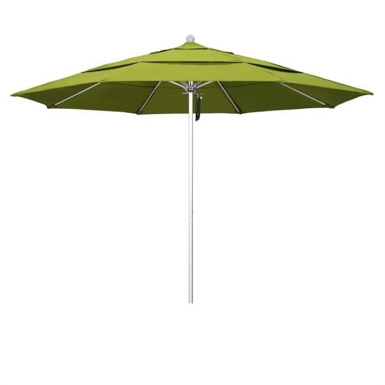 Picture of California Umbrella ALTO118002-SA11-DWV Venture Silver Market Umbrella&#44; Ginkgo - 11 ft. x 8 Ribs