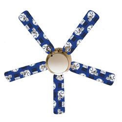 F52-0001051 52 in. Indianapolis Colts 5-Blades White Ceiling Fan with Lamp