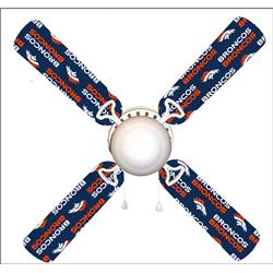 Picture of 888 Cool Fans F42-0001029 42 in. Denver Broncos 4-Blades Ceiling Fan with Schoolhouse Lamp