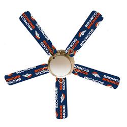 Picture of 888 Cool Fans F52-0001029 52 in. Denver Broncos 5-Blades White Ceiling Fan with Lamp