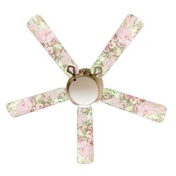 52in. Tea for Two White Ceiling Fan with Lamp - Energy Efficient