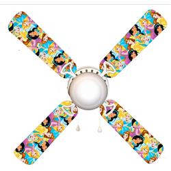 Disney Princesses 42-Inch Ceiling Fan - White - 4 Blades - LED Lamp