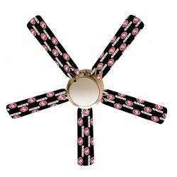 F52-0001100 52 in. San Francisco 49ers Forty Niners 5-Blades White Ceiling Fan with Lamp