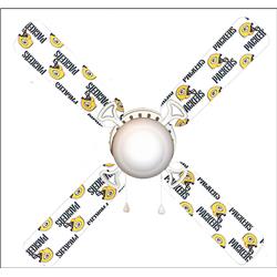 Picture of 888 Cool Fans F42-0001046 42 in. Green Bay Packers 4-Blades Ceiling Fan with Schoolhouse Lamp