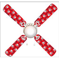 Picture of 888 Cool Fans F42-0001076 42 in. New England Patriots 4-Blades Ceiling Fan with Schoolhouse Lamp