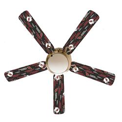 Picture of 888 Cool Fans F52-0001001 52 in. Arizona Cardinals 5-Blades White Ceiling Fan with Lamp