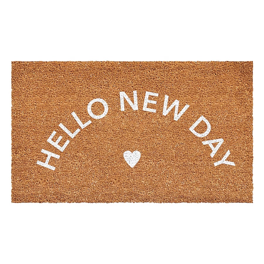 Picture of Callowaymills 112132436 24 x 36 in. Hello   Day Doormat - Multi Color & White