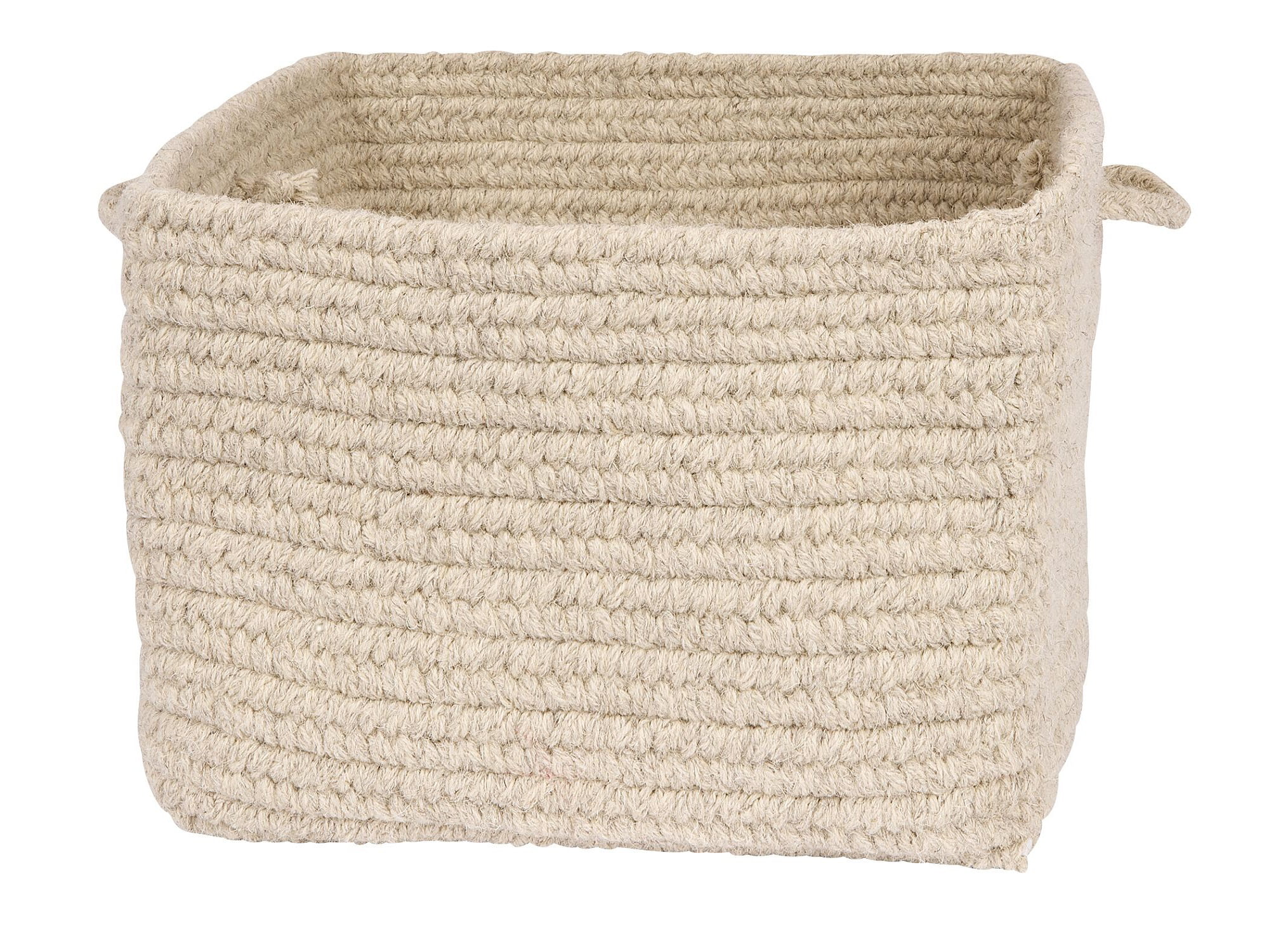 Picture of Colonial Mills DB31A014X010S 14 x 14 x 10 in. Chunky Natural Wool Light Gray Storage Basket