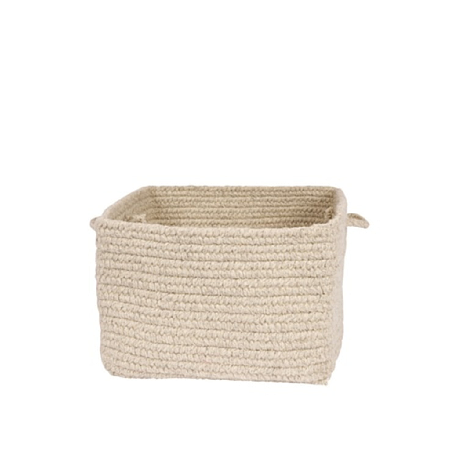 Picture of Colonial Mills DB31A012X008S 12 x 12 x 8 in. Chunky Natural Wool Light Gray Storage Basket