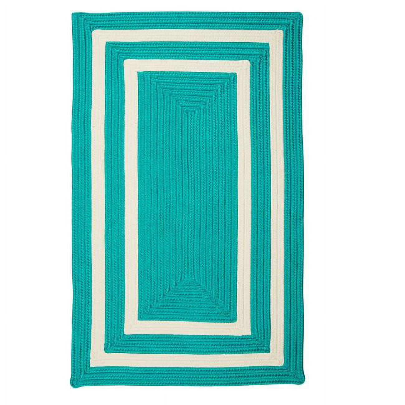 7 ft. La Playa Square Rug, Aqua -  Designs-Done-Right, DE2837878