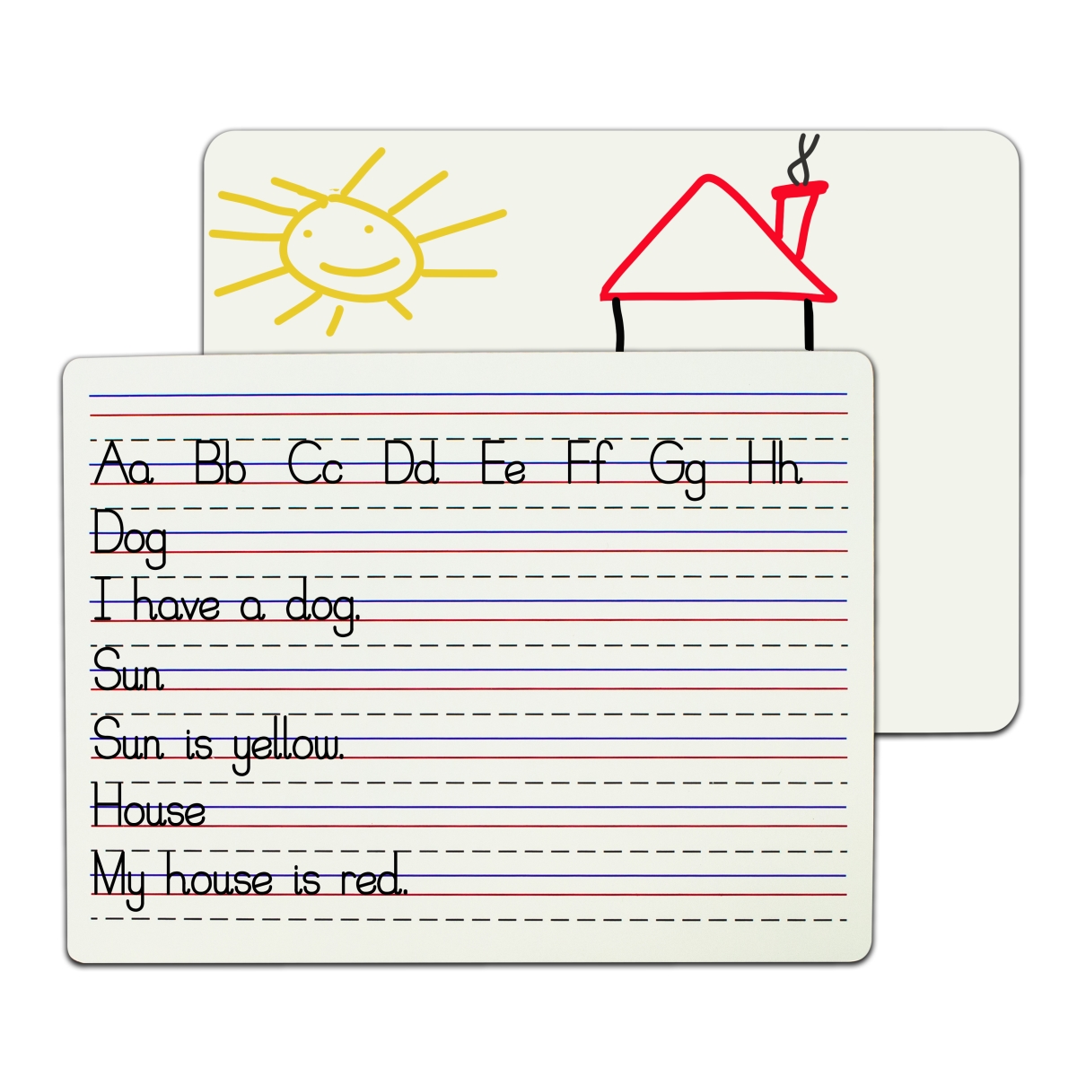 C-Line Products 40660-BX 9.5 x 12.8 in. Two-Sided Dry Erase Lapboard - Plain & Lined Surface - 12 per Box - 4 Boxes per Case