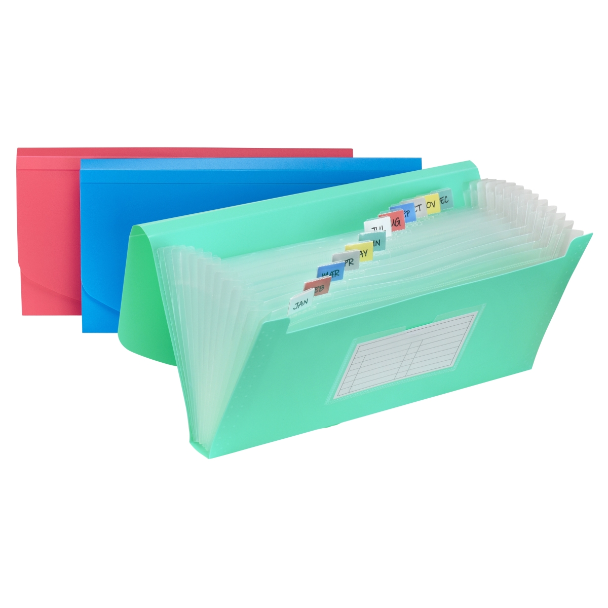 C-Line Products 58710-DS 5 x 10 in. 13-Pocket Junior Size Expanding File - Set of 12