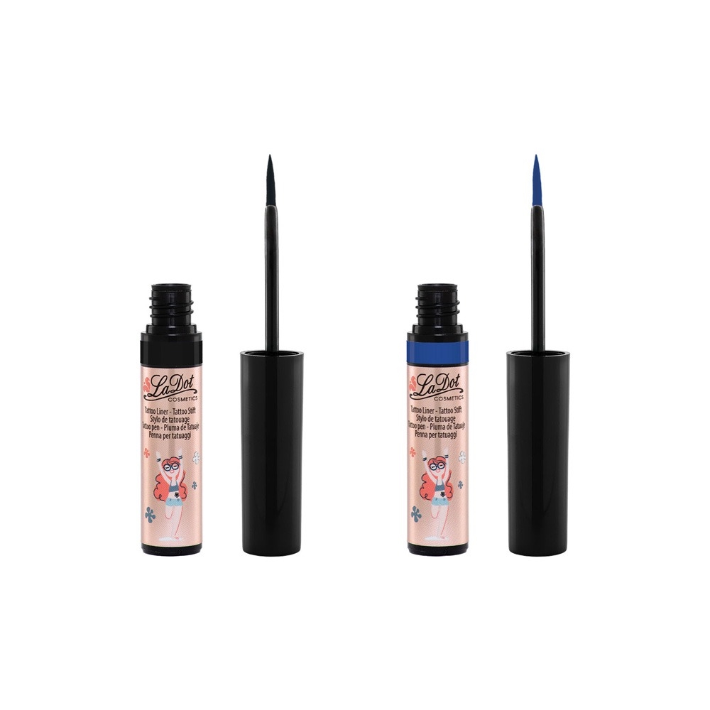 LDSS018 Ladot - Temporary Tattoo Liner Set Black & Blue
