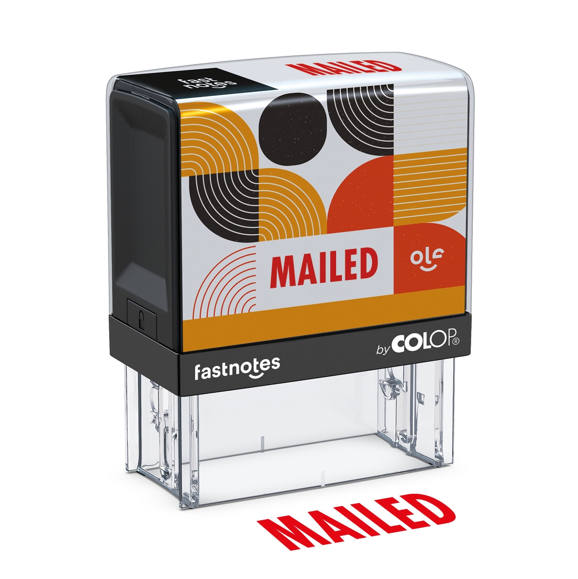 168990  Fastnotes, MAILED, red