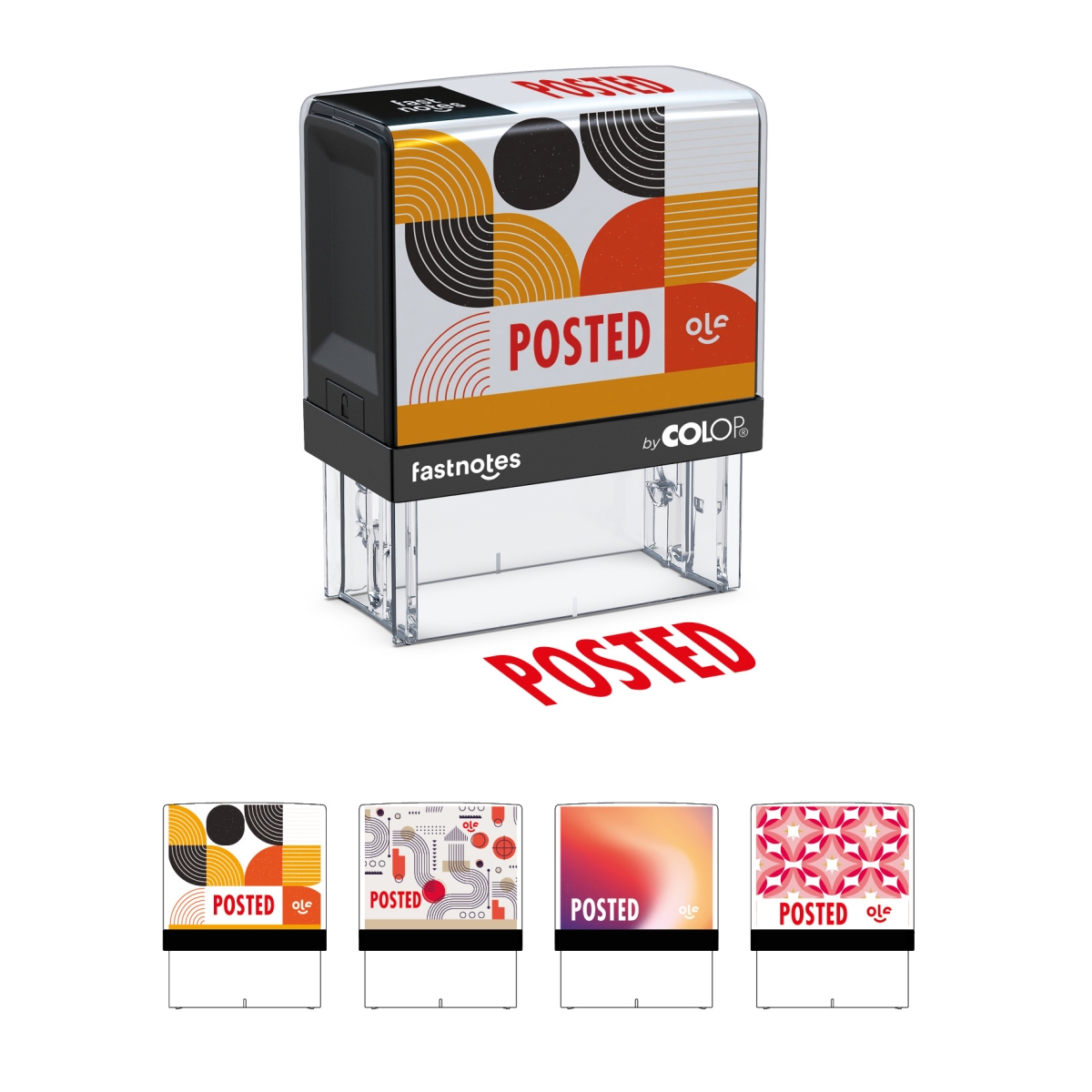 168994  Fastnotes, POSTED, red