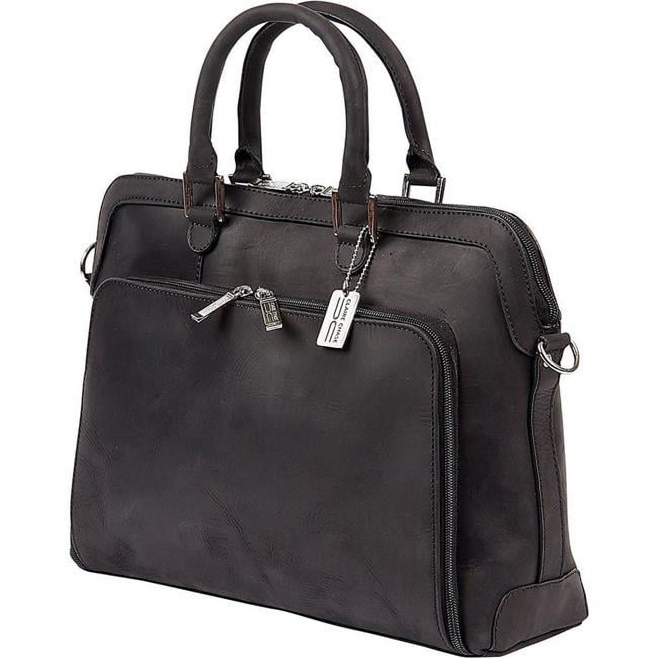 Picture of Claire Chase 600004991931 Charlotte Briefcase&#44; Rustic Black