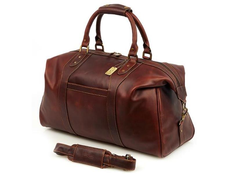 386L Legendary Normandy Duffel Bag, Dark Brown
