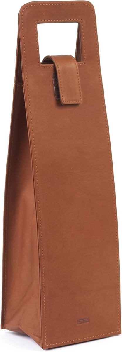 1250-Saddle Leather Wine Carrier, Saddle