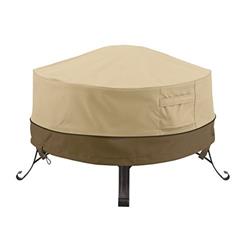 Picture of Classic Accessories 55-488-011501-00 Full Coverage Fire Pit Cover - Small&#44; Round - 30 X 12 In.