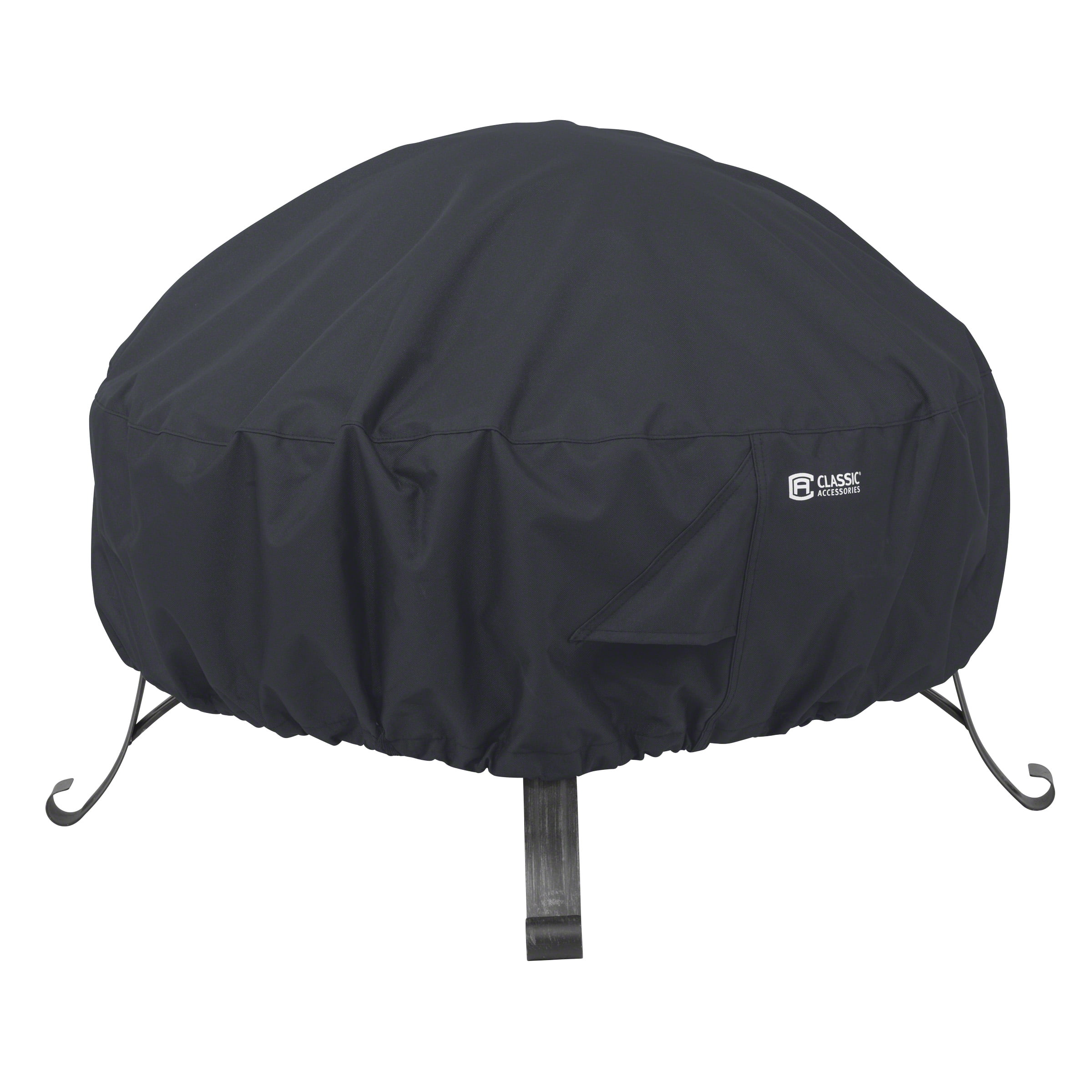Picture of Classic Accessories 55-553-010401-00 Full Coverage Fire Pit Cover - Large&#44; Round &#44; Black