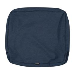 Picture of Classic Accessories 60-116-015501-RT Montlake Fadesafe Lounge Wide Back Cushion Cover - Heather Indigo Blue, 23 x 20 x 4 in.