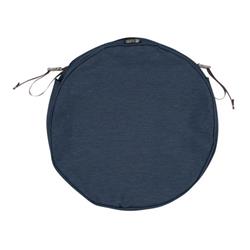 Picture of Classic Accessories 60-120-015501-RT Montlake Fadesafe Round Cushion Cover - Heather Indigo Blue, 15 in.