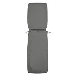Picture of Classic Accessories 60-168-010801-RT Montlake Fadesafe Chaise Lounge Cushion Cover - Charcoal Grey&#44; 72 x 21 x 3 in.