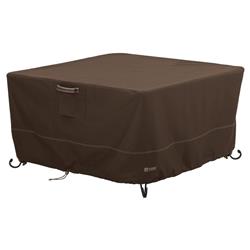 Picture of Classic Accessories 55-835-036601-RT Square Fire Pit Table Cover - Dark Coca