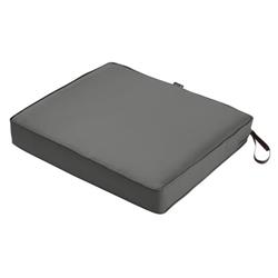 Picture of Classic Accessories 62-009-LCHARC-EC Montlake Fadesafe Rectangular Patio Dining Seat Cushion - Charcoal Grey, 21 x 19 x 3 in.