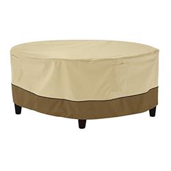 Picture of Classic Accessories 55-855-031501-00 Medium Ottoman Table Round Cover  Pebble 