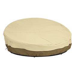 Picture of Classic Accessories 55-872-031501-00 Medium Large Outdoor Round Day Bed Cover  Pebble 