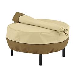 Picture of Classic Accessories 55-879-011501-00 31 in. Cowboy Fire Pit Grill Cover  Pebble 