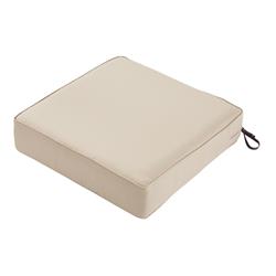 Picture of Classic Accessories 62-020-BEIGE-SET Montlake FadeSafe Square Patio Lounge Seat Cushion Combo - Beige - 25 x 25 x 5 in.