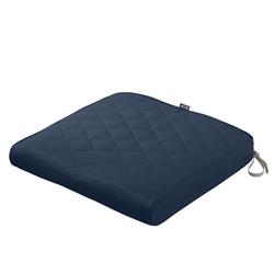 Picture of Classic Accessories 62-009-NAVY-EC Montlake Fade Safe Square & Rectangle Seat Quilted Dining Cushion&#44; Navy - 21 x 19 x 3 in.