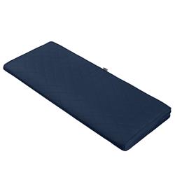 Picture of Classic Accessories 62-014-NAVY-EC Montlake Fade Safe Rectangle Settee & Bench Seat Quilted Cushion Lounge Cushion&#44; Navy - 42 x 18 x 3 in.